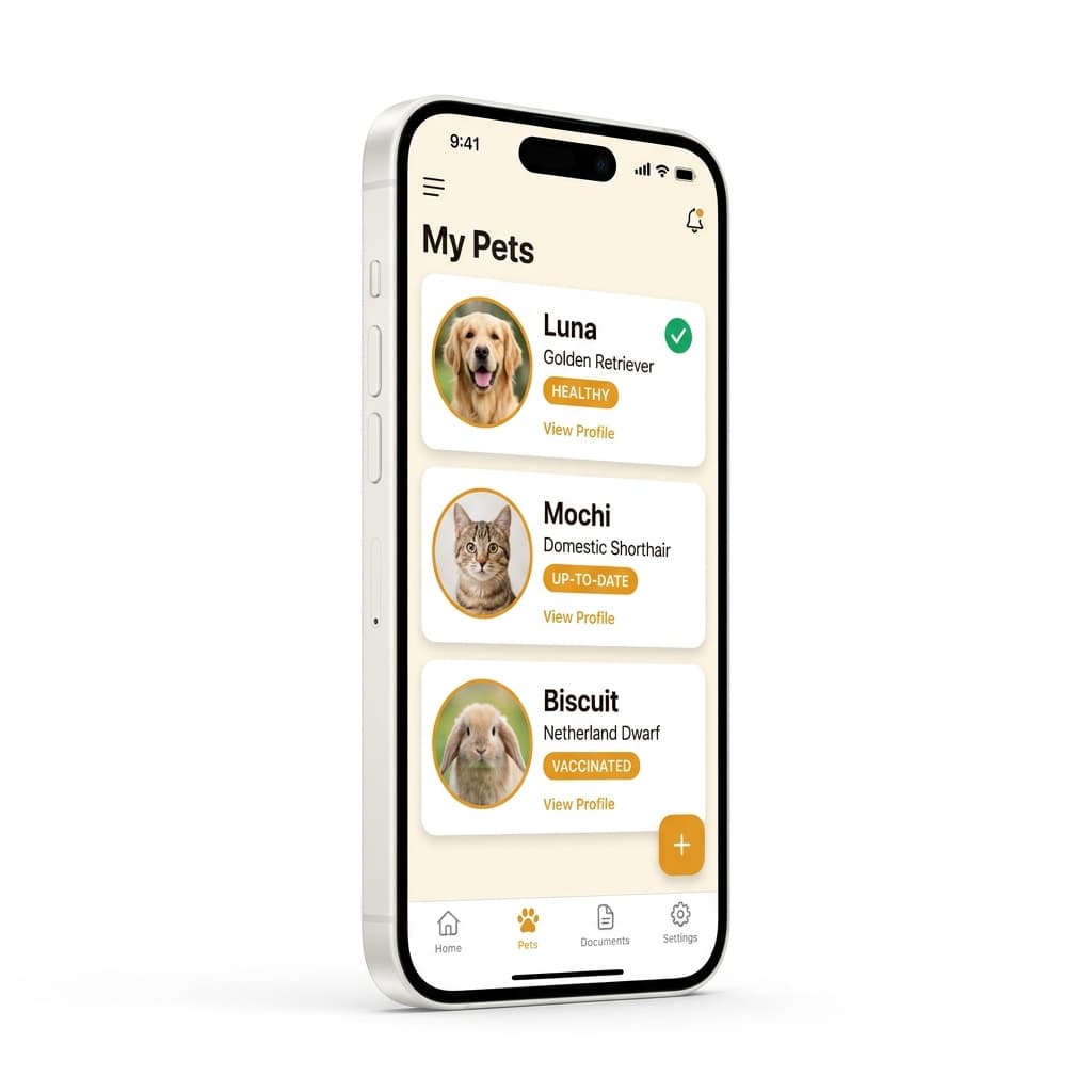 PawPal pet profile screen